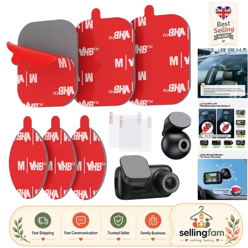 Pcs dash cam sticky pads - 6,